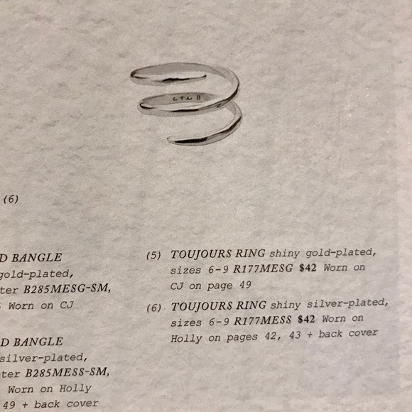 Chloe + Isabel Shiny Silver Toujours Ring, Size 7 - Picture 2 of 2